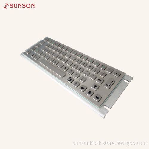 Metal Keyboard with Track Ball